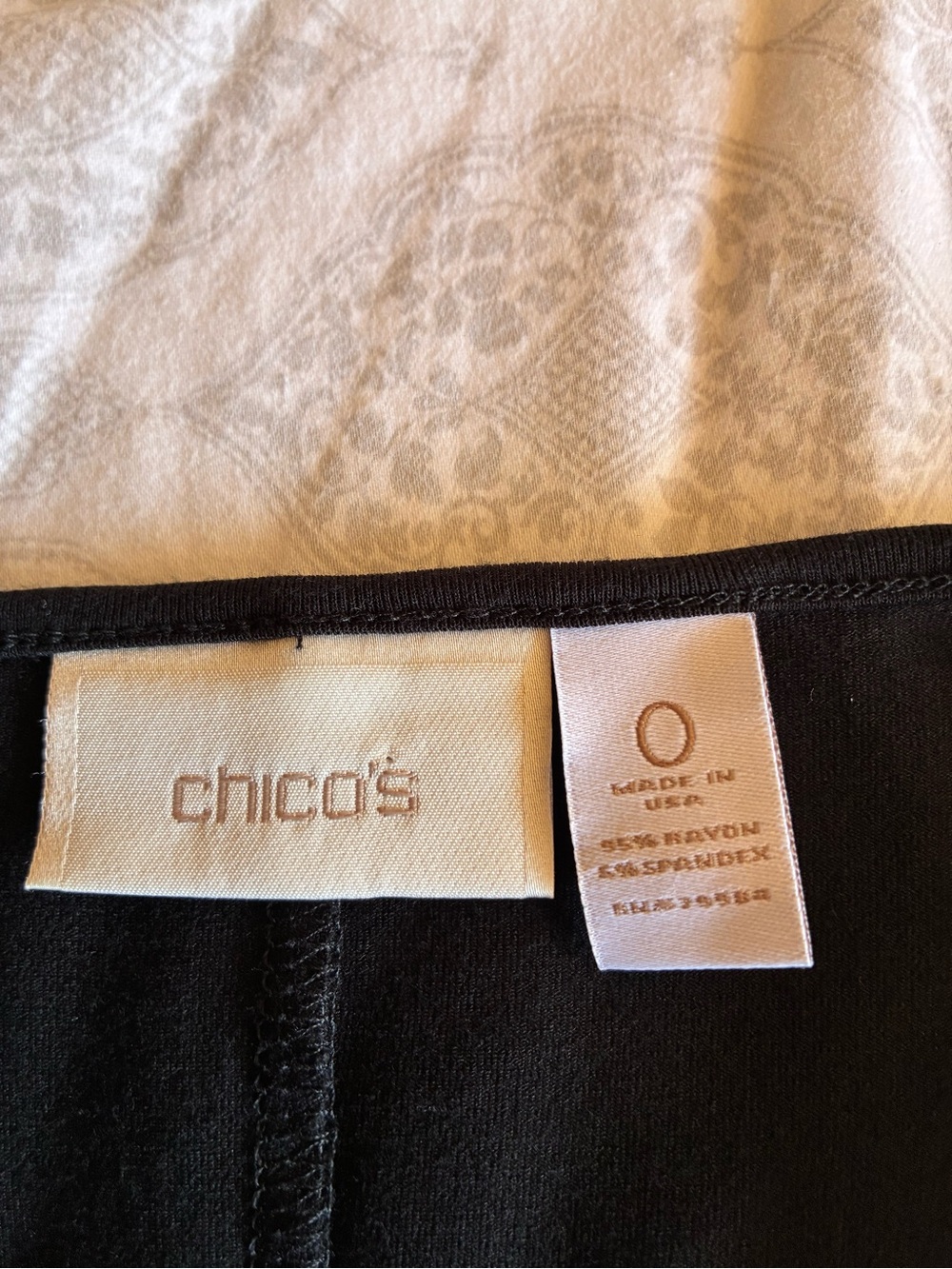 Chicos Dress Black Sleeveless Pullover Round Neck Casual Dress Size Medium (1) - Picture 4 of 6